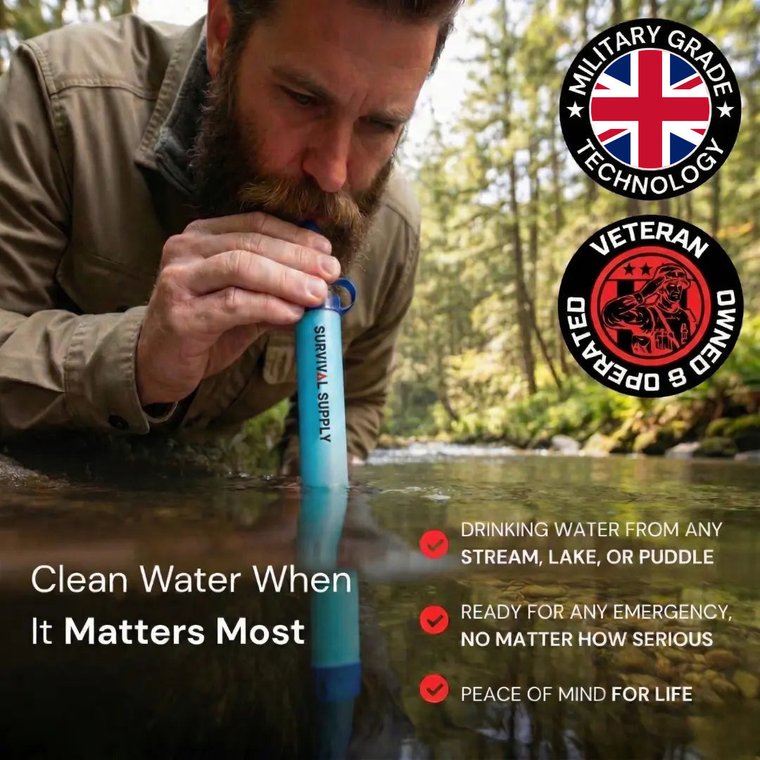 HYDRA-X1 Emergency Water Filter Straw (400 gal)